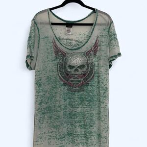 Vintage Harley-Davidson Women's Mesh Shirt